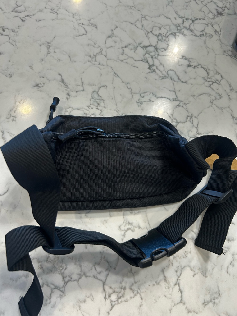 NWT Huntvp Black Fanny Pack Waist Purse Bag